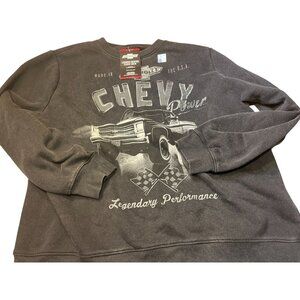 Chevrolet Legendary Performance Sweatshirt Mens Size XL Black